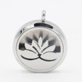 Original usine Lotus huile diffuseur médaillon pendentif pour bijoux de collier de mode